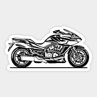 DN 01 Motorcycle Sketch Art Sticker